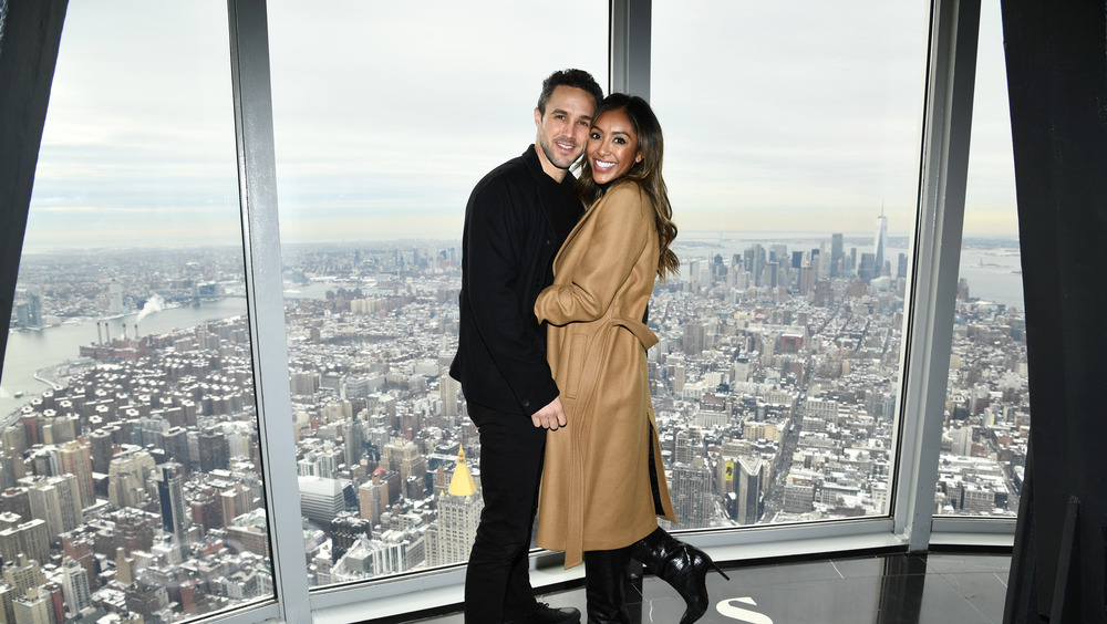 Tayshia Adams and her partner in New York