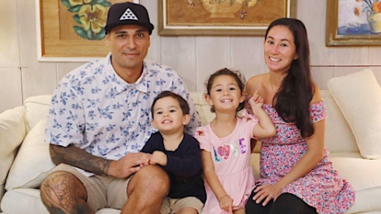 Tristyn and Kamohai Kalama with their children