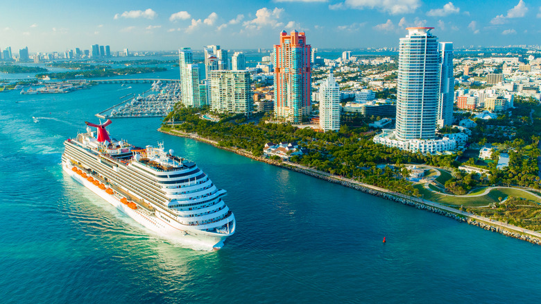 Carnival Cruise making port 