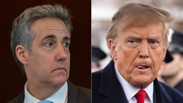 Donald Trump (R)  and Michael Cohen (L)