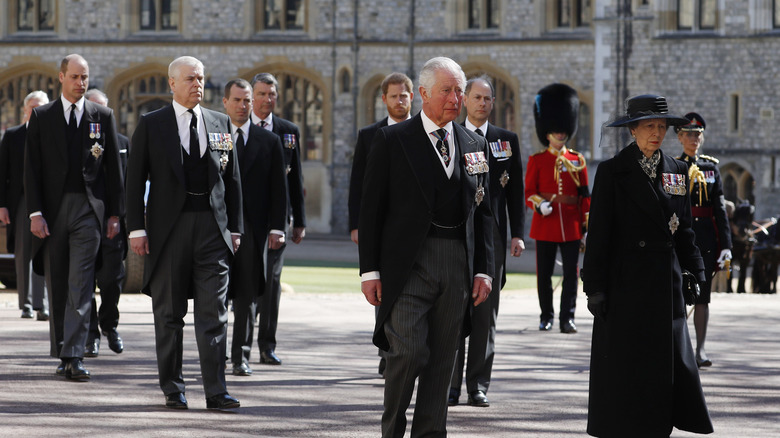 Royal Family funeral procession