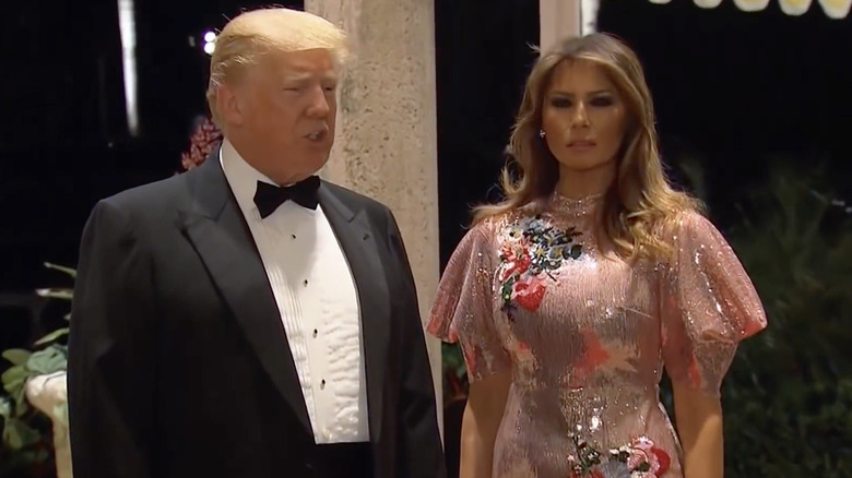 Donald Trump ignoring Melania Trump on New Year's Eve