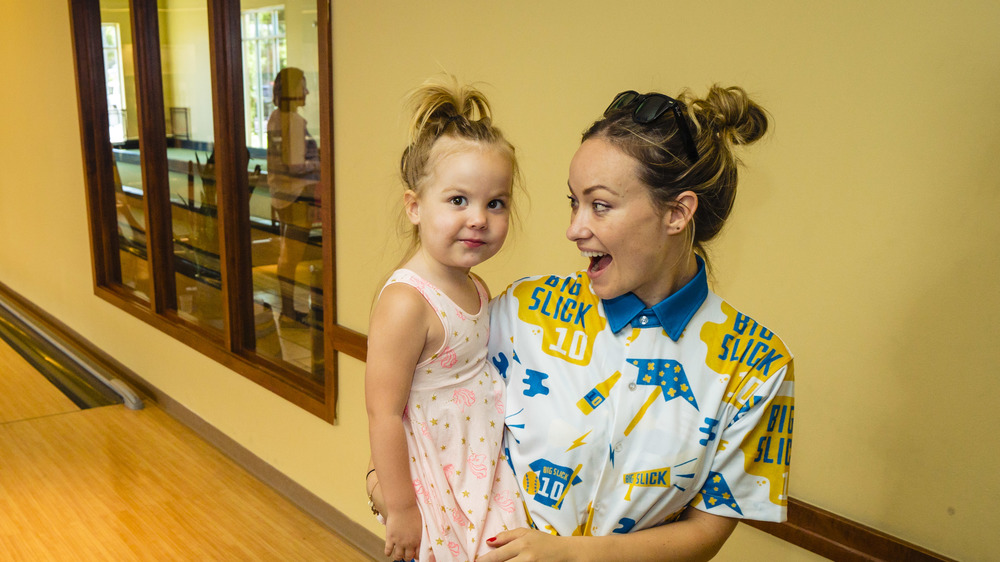 Olivia Wilde and her daughter 