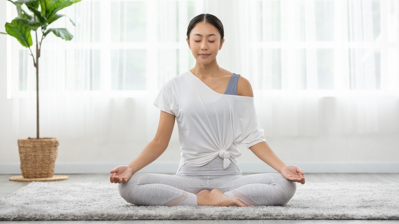 Woman doing yoga