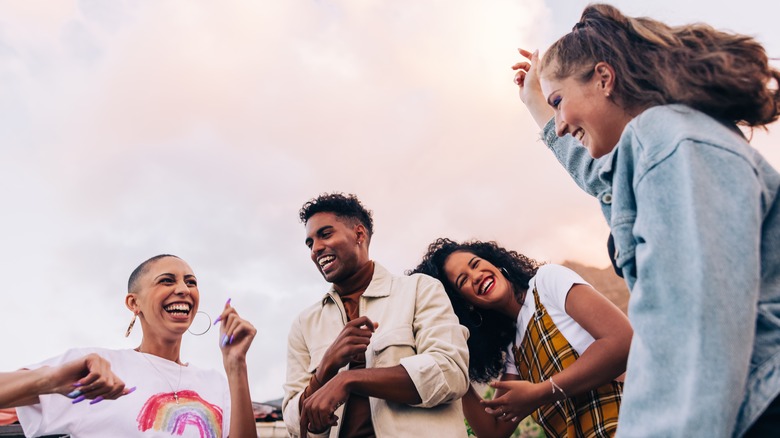 young people dancing