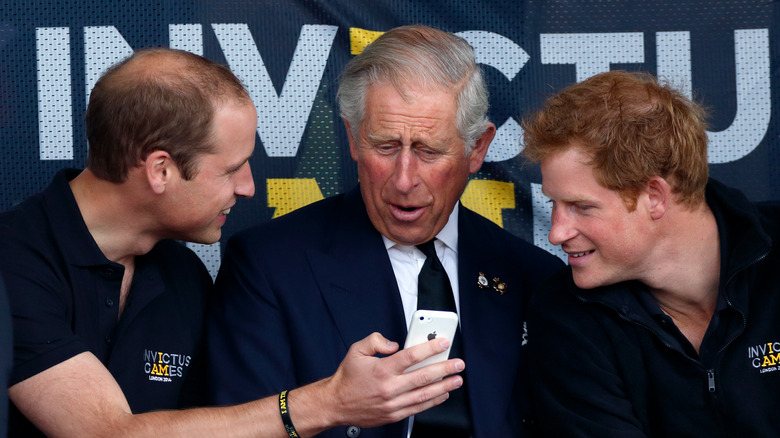 Prince William, King Charles, and Prince Harry at Invictus Games