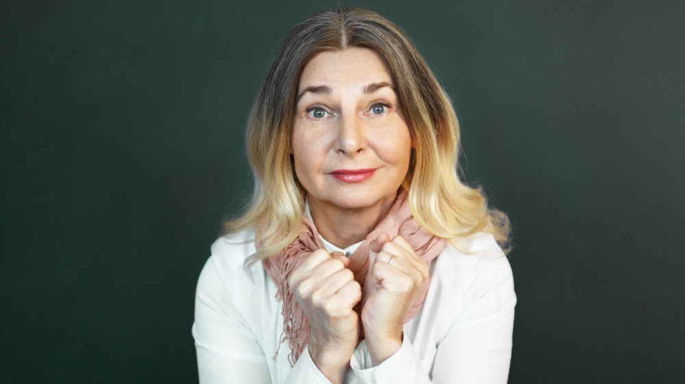 woman with overgrown eyebrows