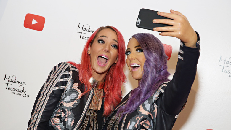 Jenna Marbles and her wax figure