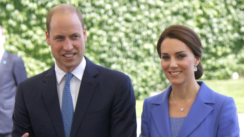 Prince William Kate Middleton smiling