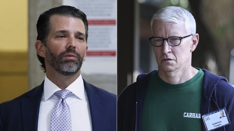 Donald Trump Jr. and Anderson Cooper split