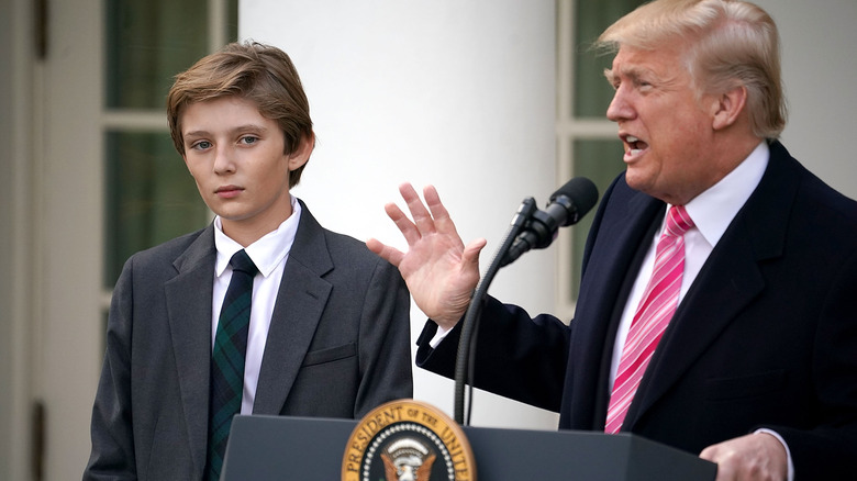 Barron and Donald Trump