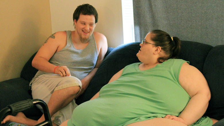 Charity and her partner on My 600-lb Life