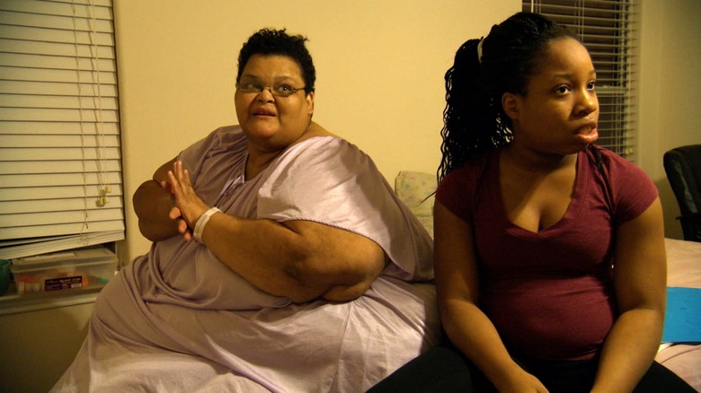Milla and a family member on My 600-lb Life