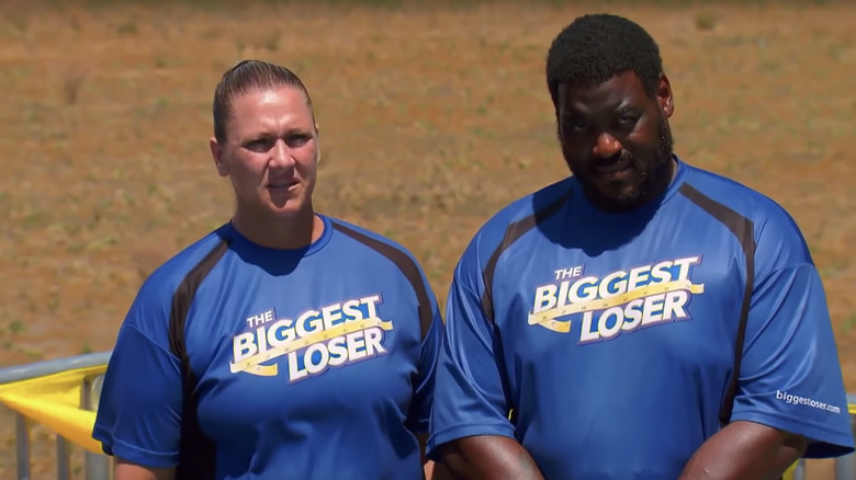 Contestants wearing blue on The Biggest Loser