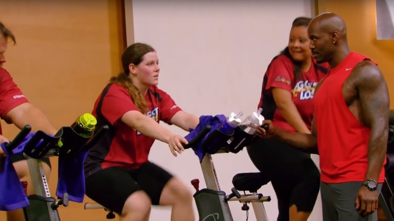 Trainers and contestants wearing red on The Biggest Loser