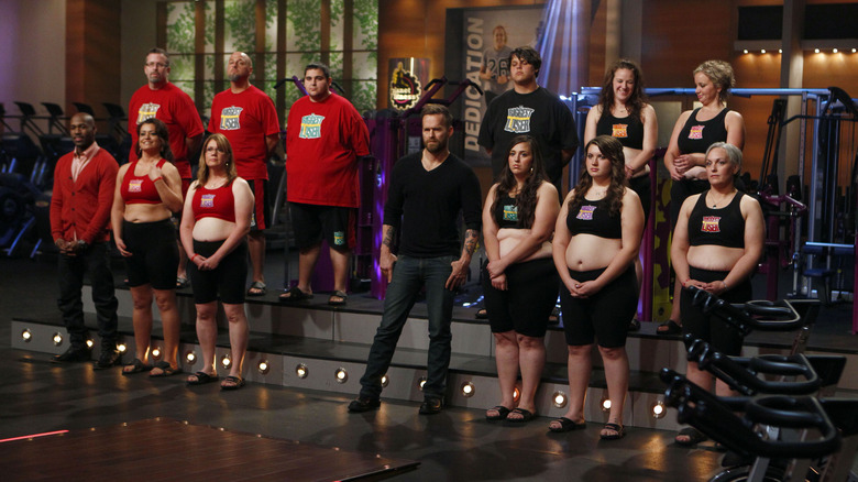 Contestants wearing red and black on The Biggest Loser