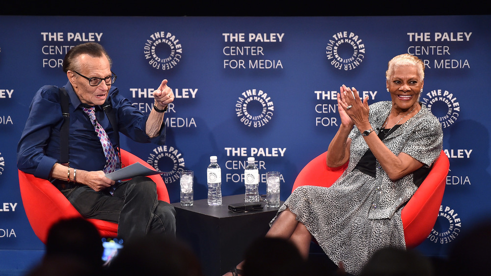 Larry King and Dionne Warwick at the Paley Center