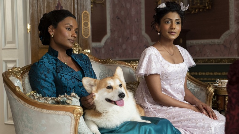 Bridgerton's Edwina, Kate Sharma, Kate's dog