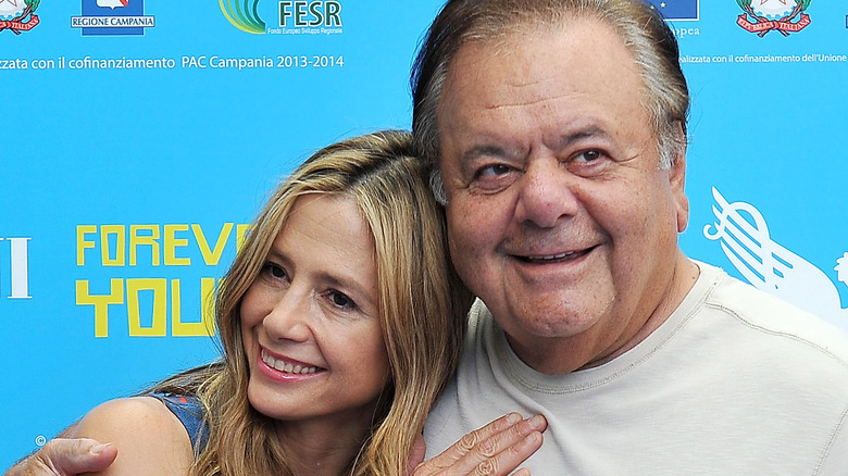 Mira and Paul Sorvino hugging