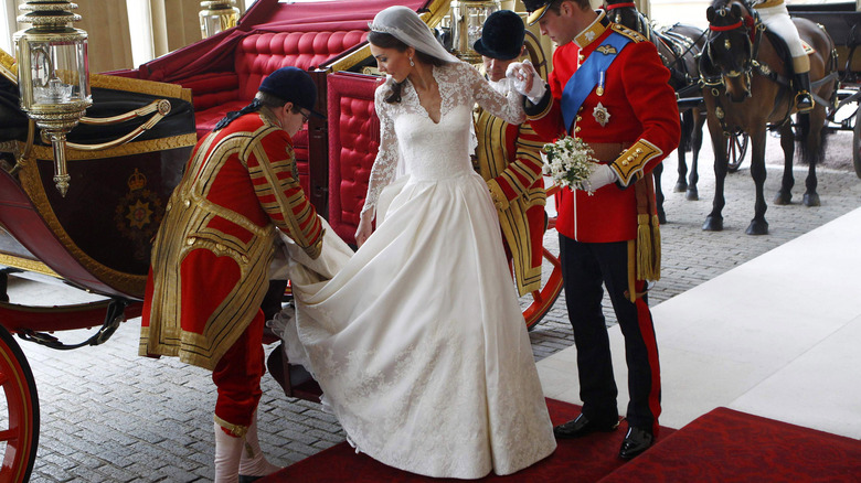 Kate Middleton on her wedding day