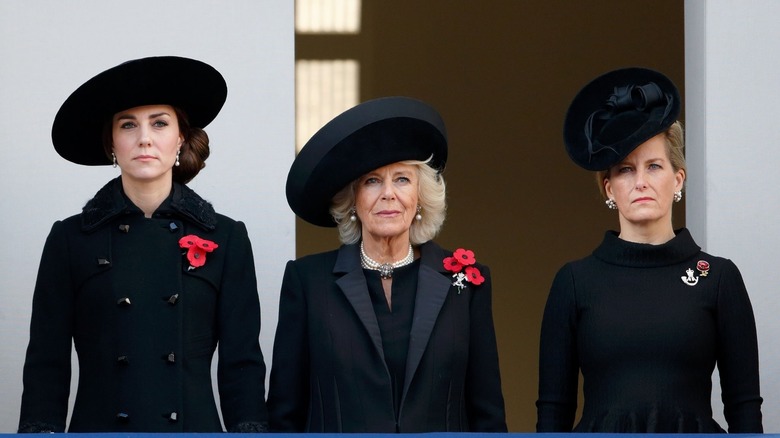 Three royals at funeral