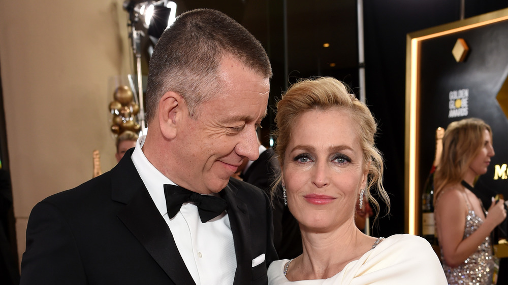 Peter Morgan and Gillian Anderson