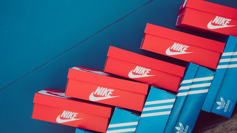 Nike and Adidas boxes