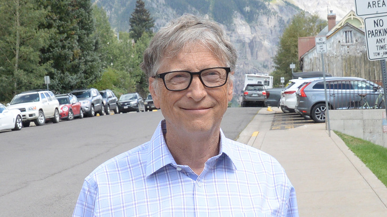 Bill Gates smiles for the camera.