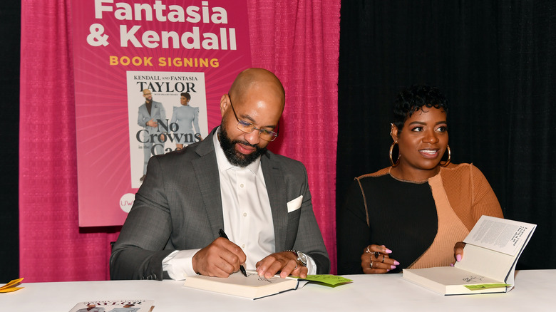 Fantasia Barrino and Kendall Taylor at a book signing