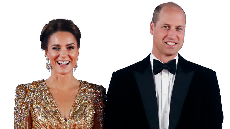 Kate Middleton and Prince William at the James Bond premiere