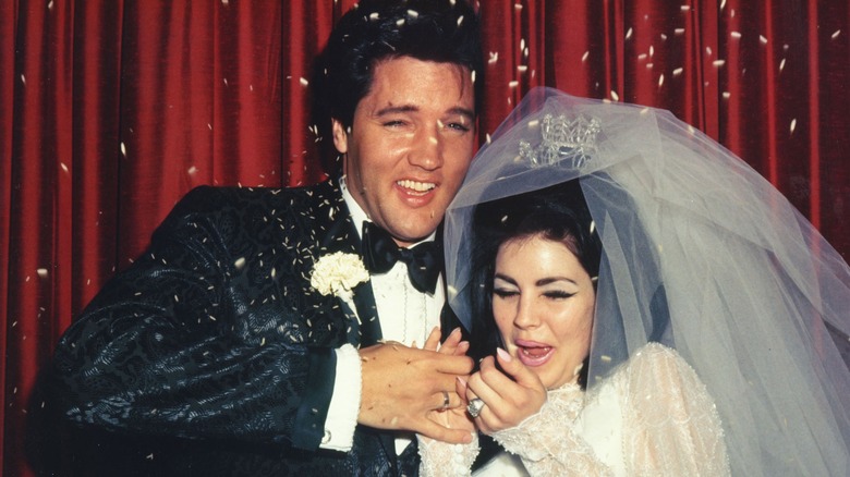 Wedding Photos of Elvis Presley to Priscilla