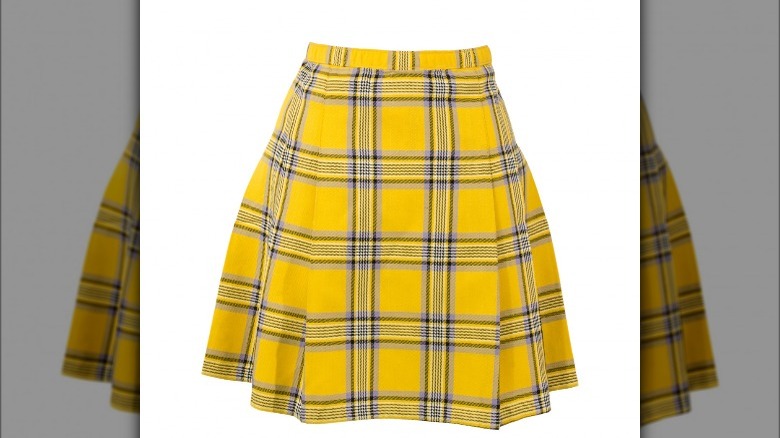 plaid mini skirt