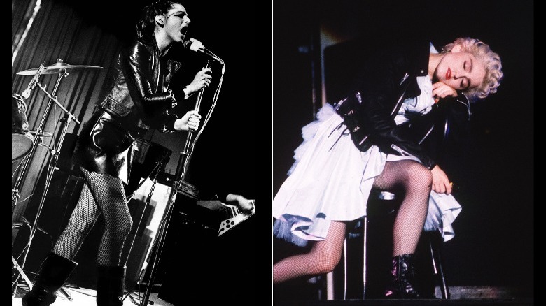 Ari Up, 1970/Madonna on stage, 1986