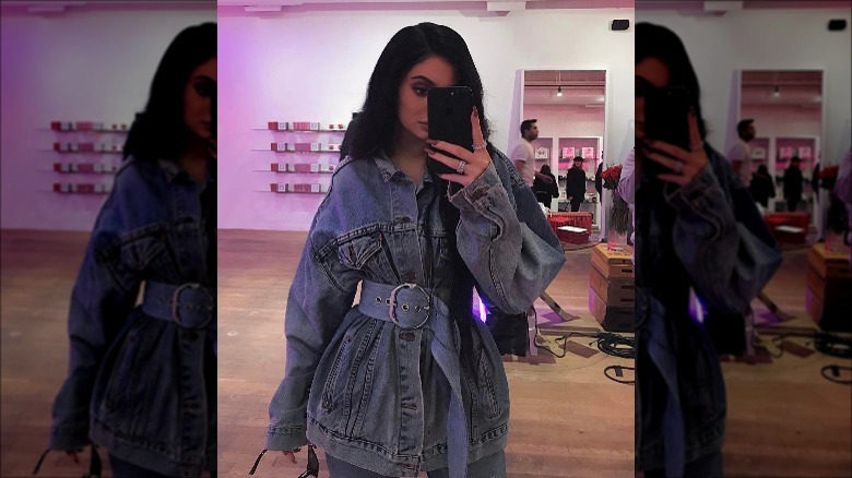 Kylie Jenner in double denim