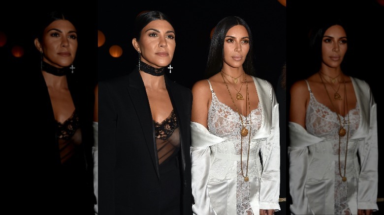 Kim Kardashian and Kourtney Kardashian