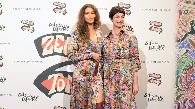 Zendaya and Eva Geraldine Fontanelli at the premiere of the Zendaya X Tommy Hilfiger collection, showing off 2020 fashion trends