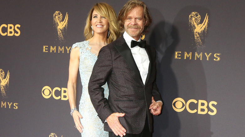Felicity Huffman and William H. Macy posing together
