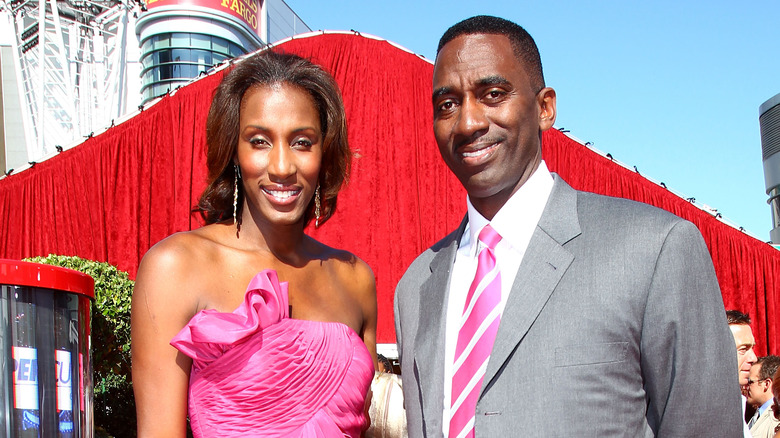 female athlete Lisa Leslie and Michael Lockwood