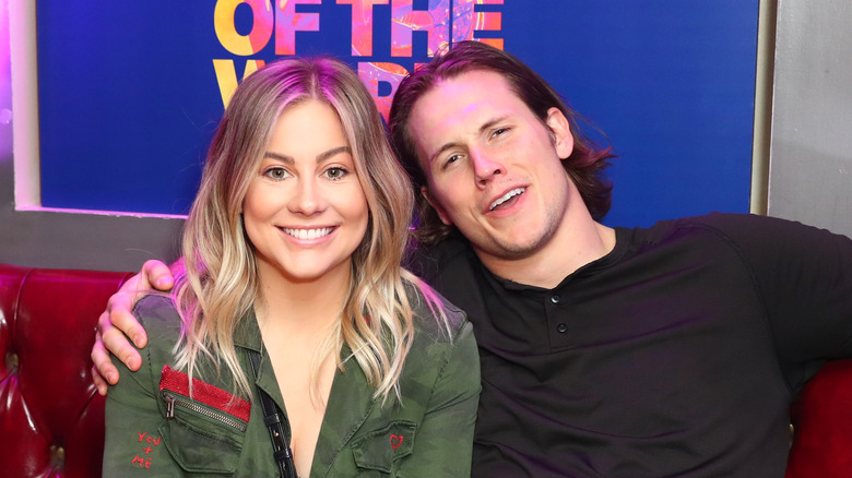 female athlete Shawn Johnson and Andrew East