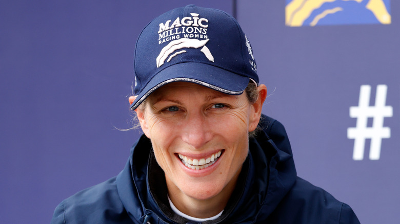 Zara Tindall smiling at event