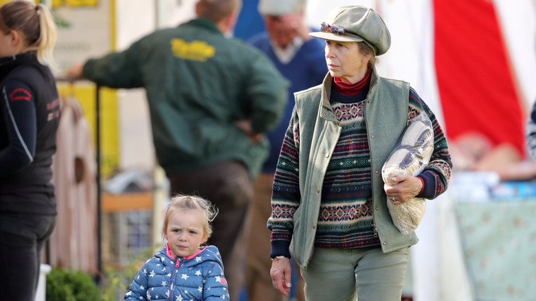 Princess Anne shopping with granddaughter