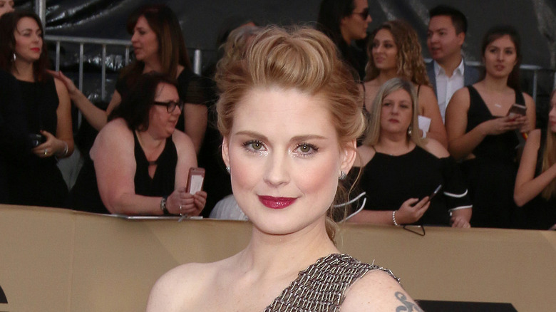 Alexandra Breckenridge hair up smiling