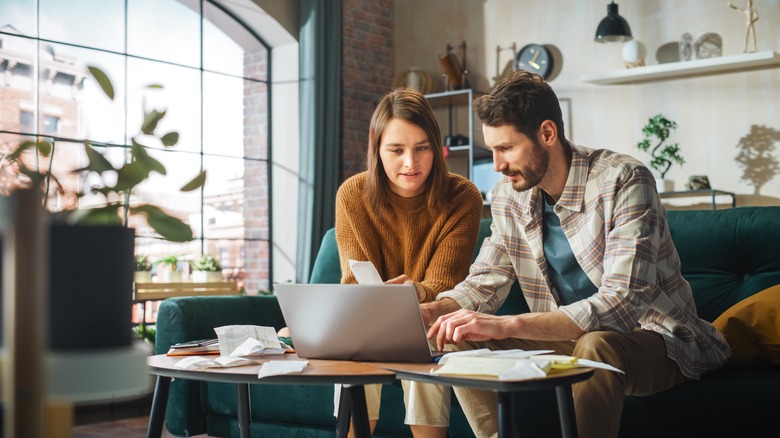 couple discussing finances