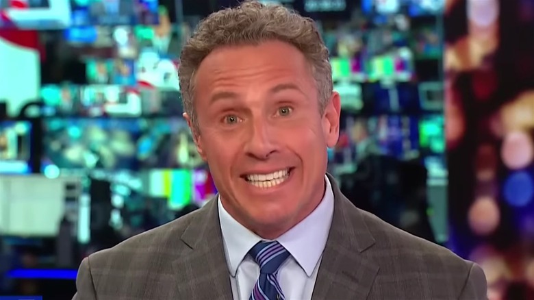 Chris Cuomo smiling on his show