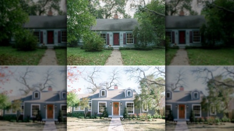 Before and after of "Fixer Upper" home