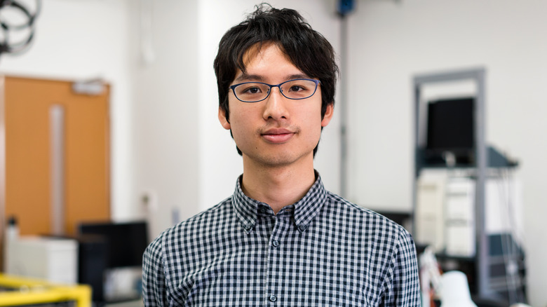 portrait of robotics student with glasses