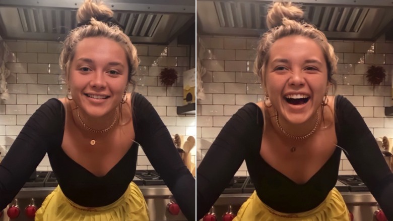 Florence Pugh on her Instagram cooking show