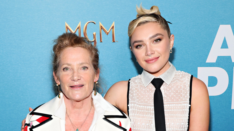 Florence Pugh, Deborah Mackin smiling