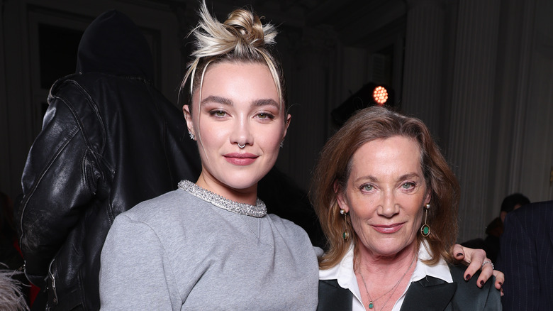 Florence Pugh, Deborah Mackin smiling