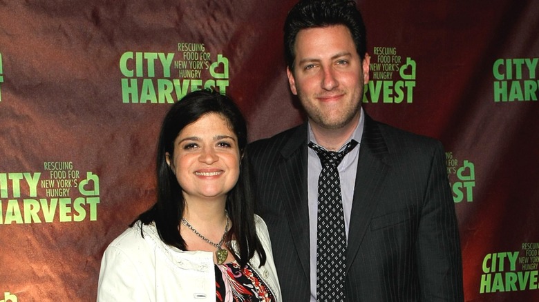 Alex Guarnaschelli with Brandon Clark at City Harvest in 2009